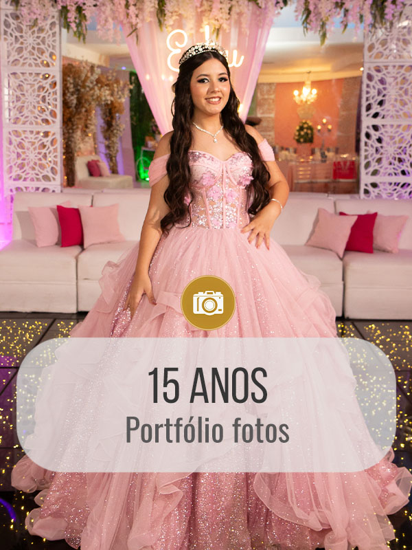 Portfólio de fotos de 15 anos